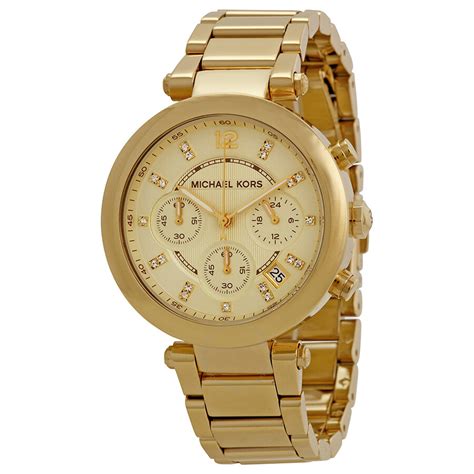 michael kors champagne gold watch|Michael Kors gold watches.